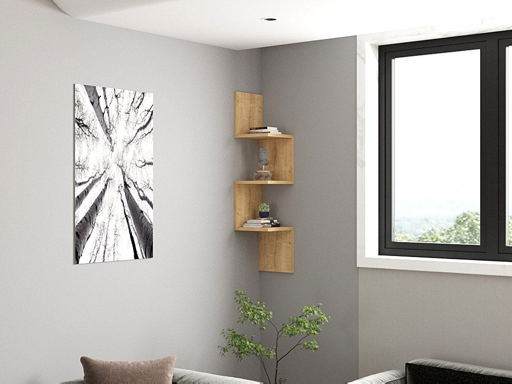 Zikzak - Sapphire in Saphir präsentiert im Onlineshop von KAQTU Design AG. Wandregal ist von Hanah Home