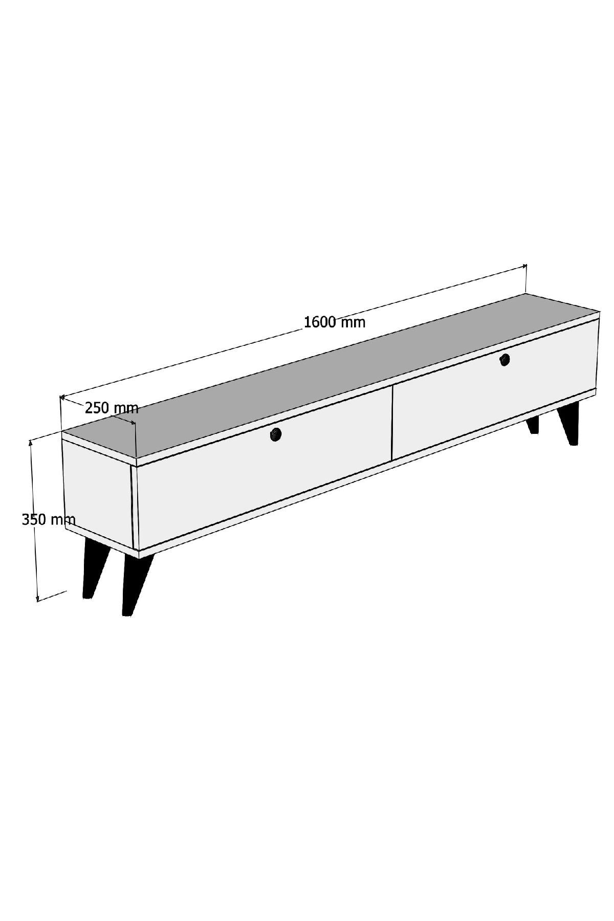 Paris - White, Walnut in Weisser Walnuss präsentiert im Onlineshop von KAQTU Design AG. Sideboard ist von Hanah Home