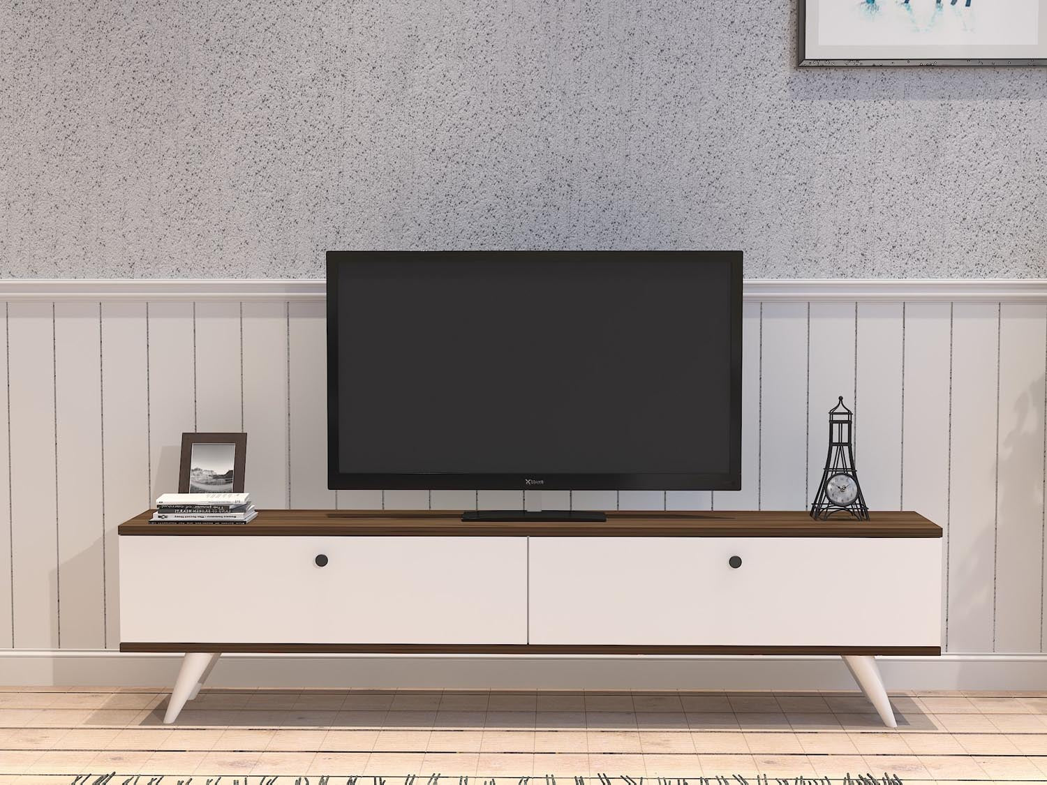 Paris - White, Walnut in Weisser Walnuss präsentiert im Onlineshop von KAQTU Design AG. Sideboard ist von Hanah Home