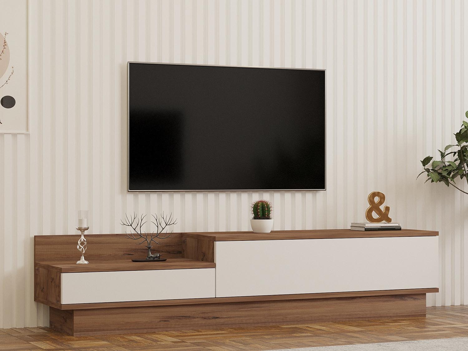 Barko in Atlantische Kiefer Weiss präsentiert im Onlineshop von KAQTU Design AG. Sideboard ist von Hanah Home