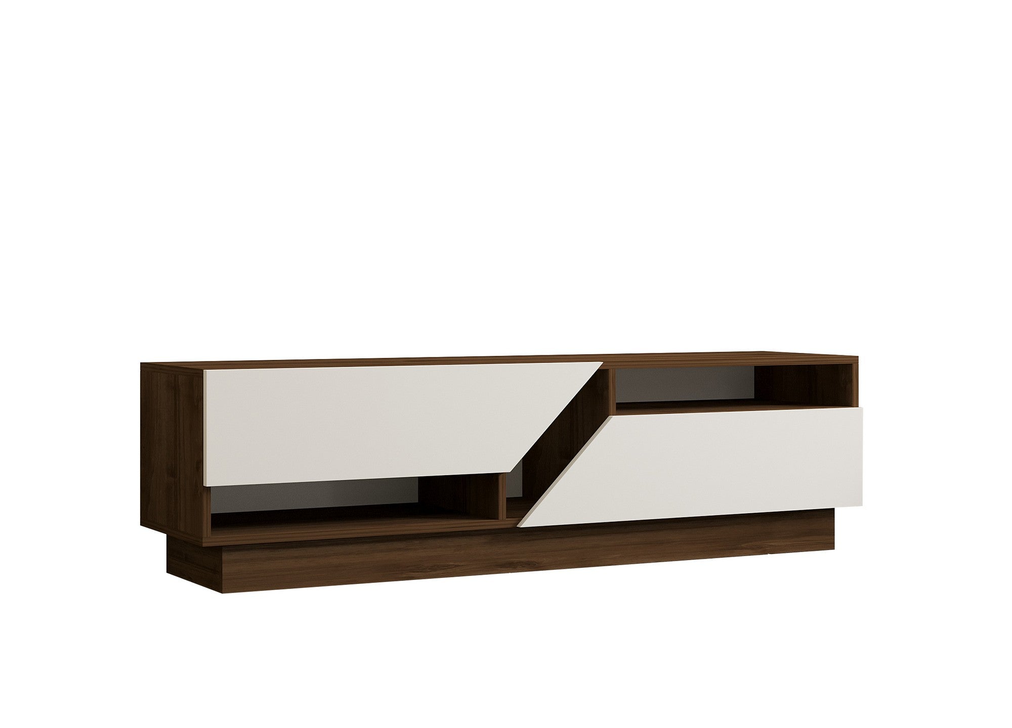 Koza in Walnuss Weiss präsentiert im Onlineshop von KAQTU Design AG. Sideboard ist von Hanah Home