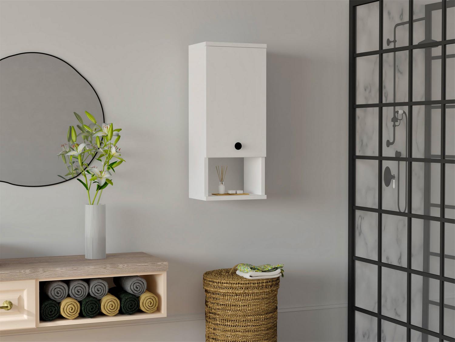 Mis - White in Weiss präsentiert im Onlineshop von KAQTU Design AG. Kommode ist von Hanah Home