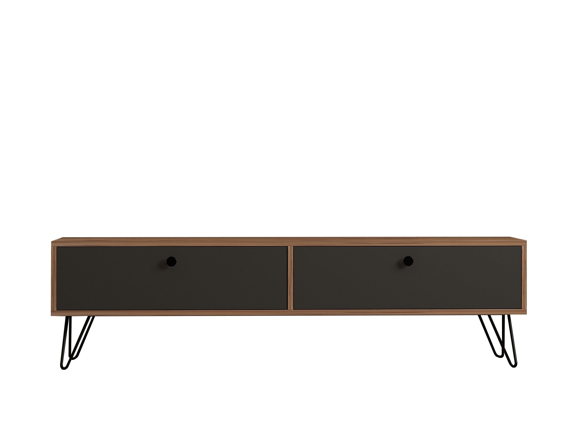 Side - Atlantic in Atlantische Kiefer Schwarz präsentiert im Onlineshop von KAQTU Design AG. TV-Möbel ist von Hanah Home