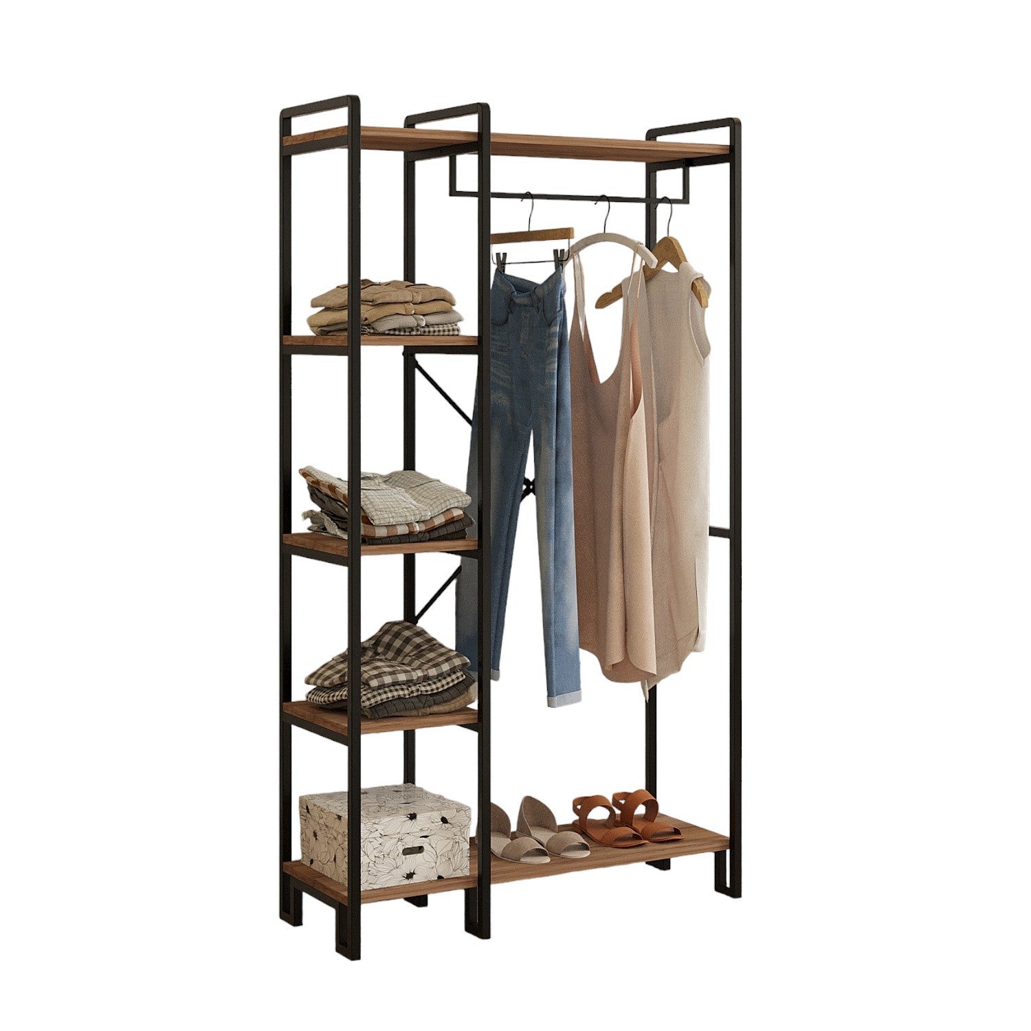 Rex in Atlantische Kiefer Schwarz präsentiert im Onlineshop von KAQTU Design AG. Garderobe ist von Hanah Home