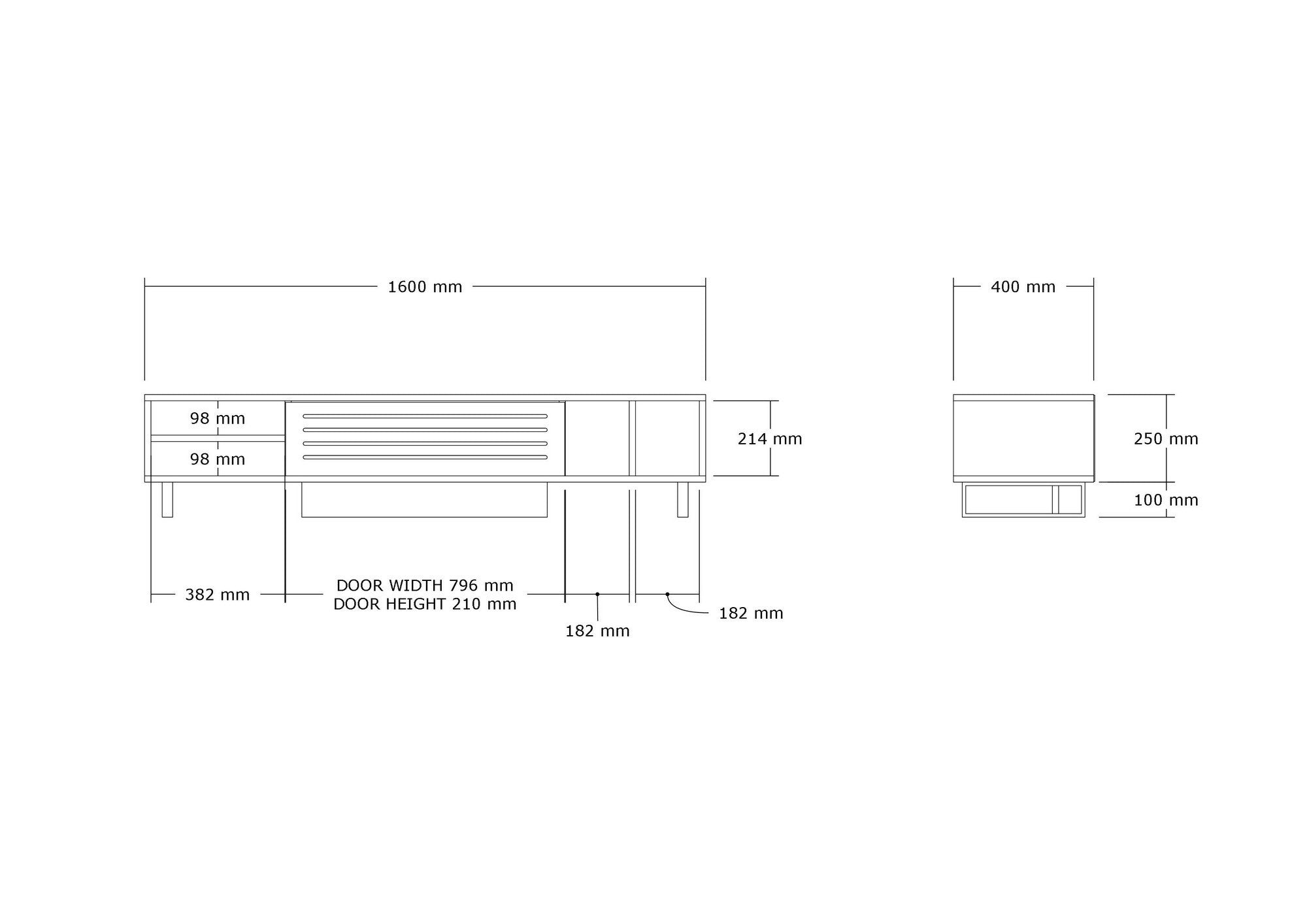 Safir - Travertine in Travertin präsentiert im Onlineshop von KAQTU Design AG. Sideboard ist von Hanah Home