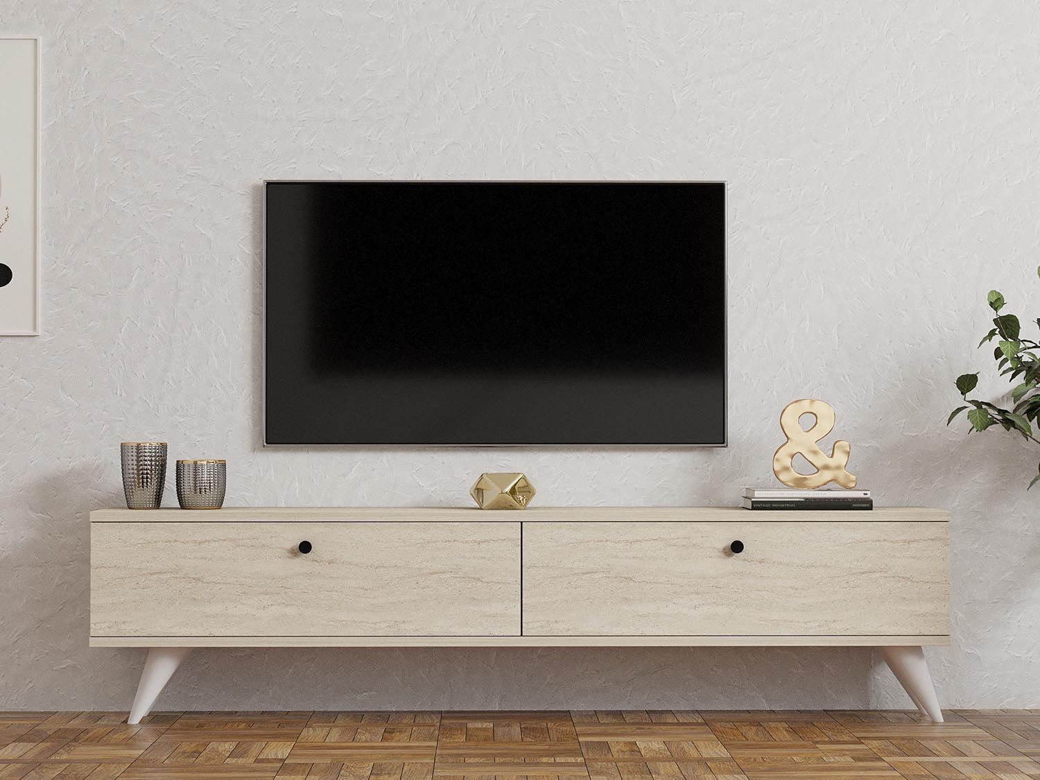 Paris - Travertine in Travertin präsentiert im Onlineshop von KAQTU Design AG. Sideboard ist von Hanah Home
