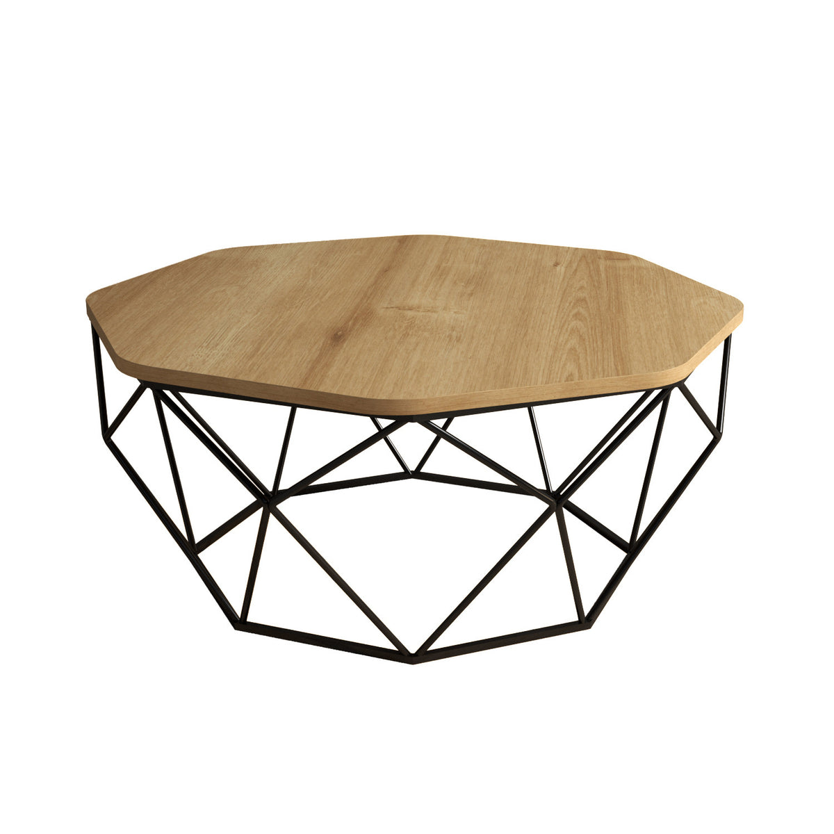 Diamond Sofatisch - Eiche in Eiche präsentiert im Onlineshop von KAQTU Design AG. Couchtisch ist von Hanah Home
