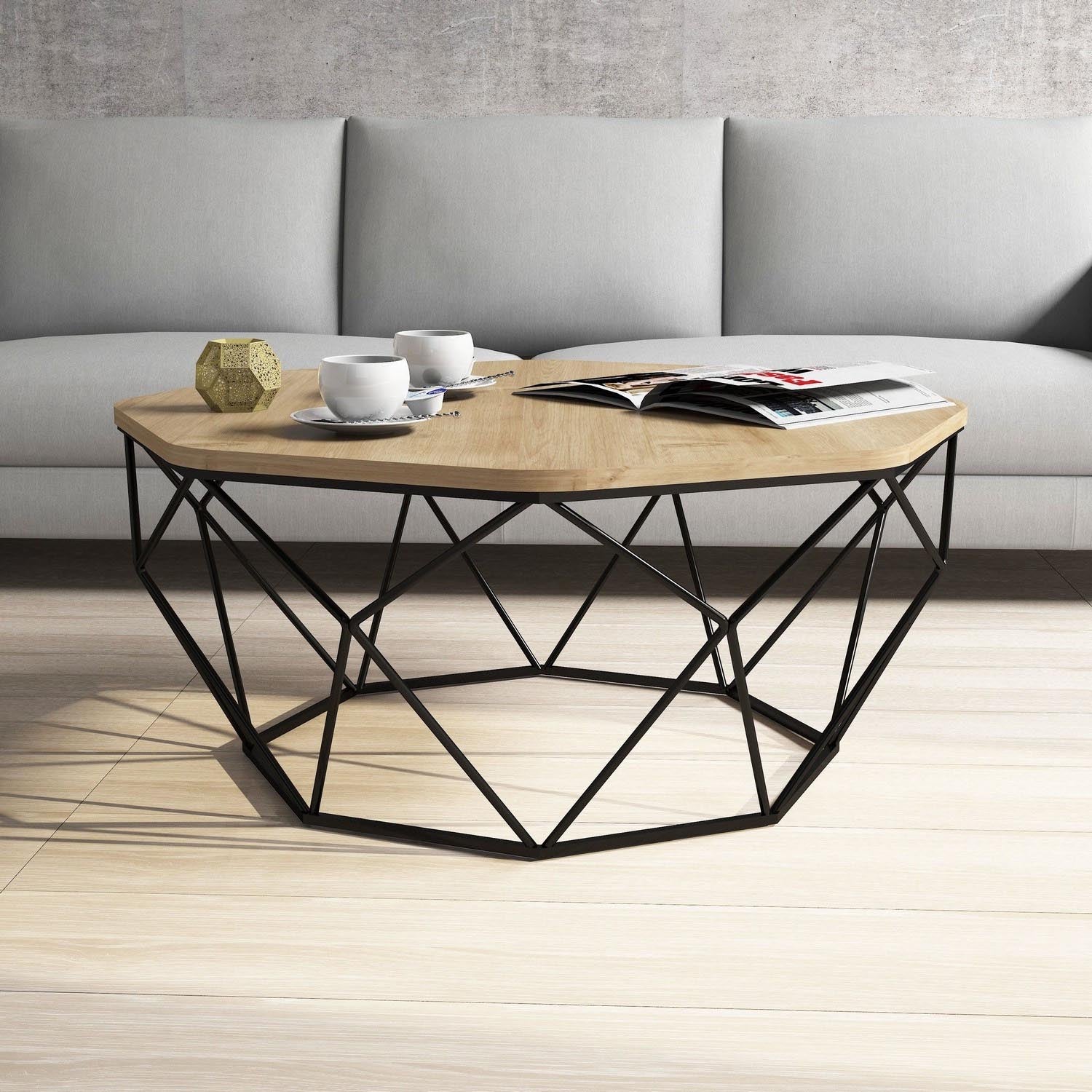 Diamond - Oak in Eiche präsentiert im Onlineshop von KAQTU Design AG. Beistelltisch ist von Hanah Home