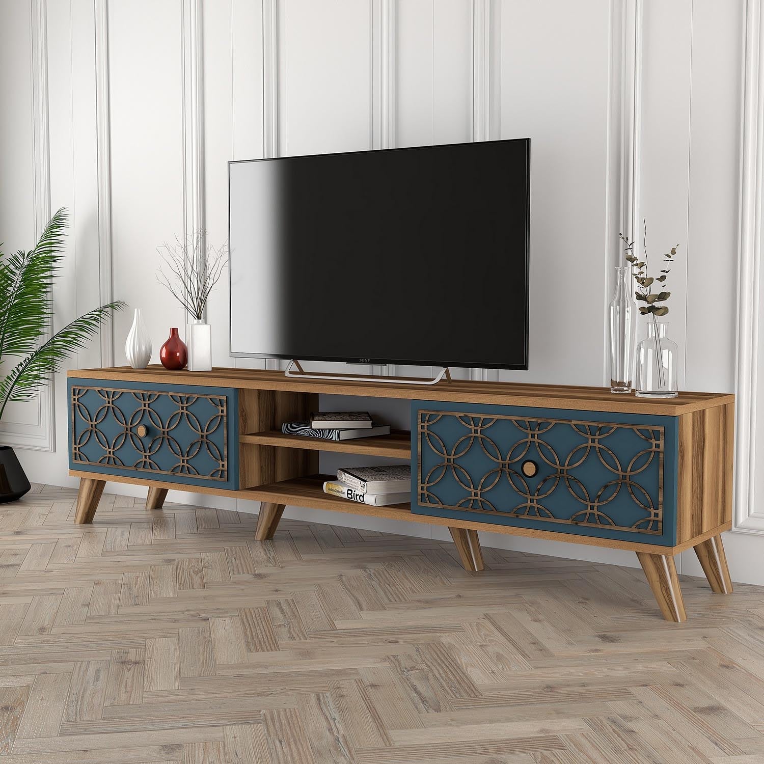 Class - Walnut, Chalcedony in Walnuss
 Chalcedon präsentiert im Onlineshop von KAQTU Design AG. Sideboard ist von Hanah Home