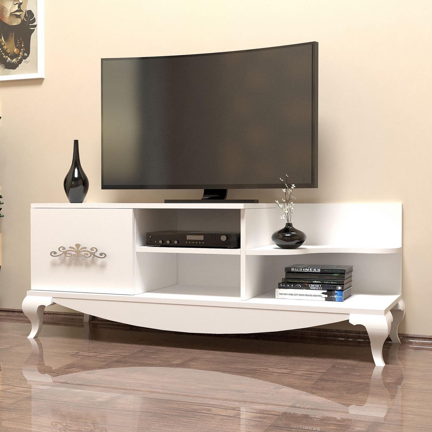 Sultan - White in Weiss präsentiert im Onlineshop von KAQTU Design AG. Sideboard ist von Hanah Home