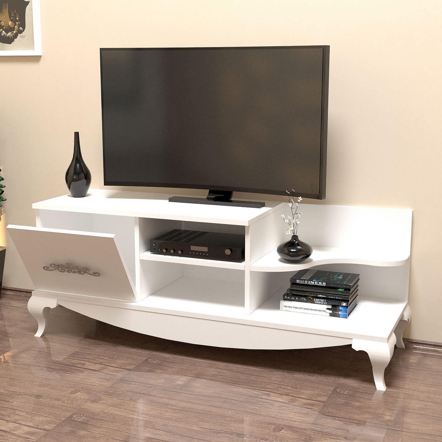 Sultan - White in Weiss präsentiert im Onlineshop von KAQTU Design AG. Sideboard ist von Hanah Home