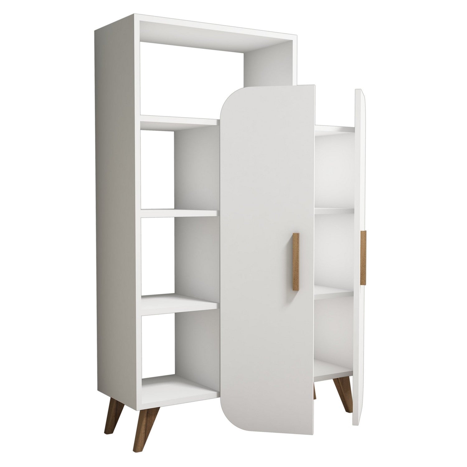 Form - White in Weiss präsentiert im Onlineshop von KAQTU Design AG. Bücherregal ist von Hanah Home
