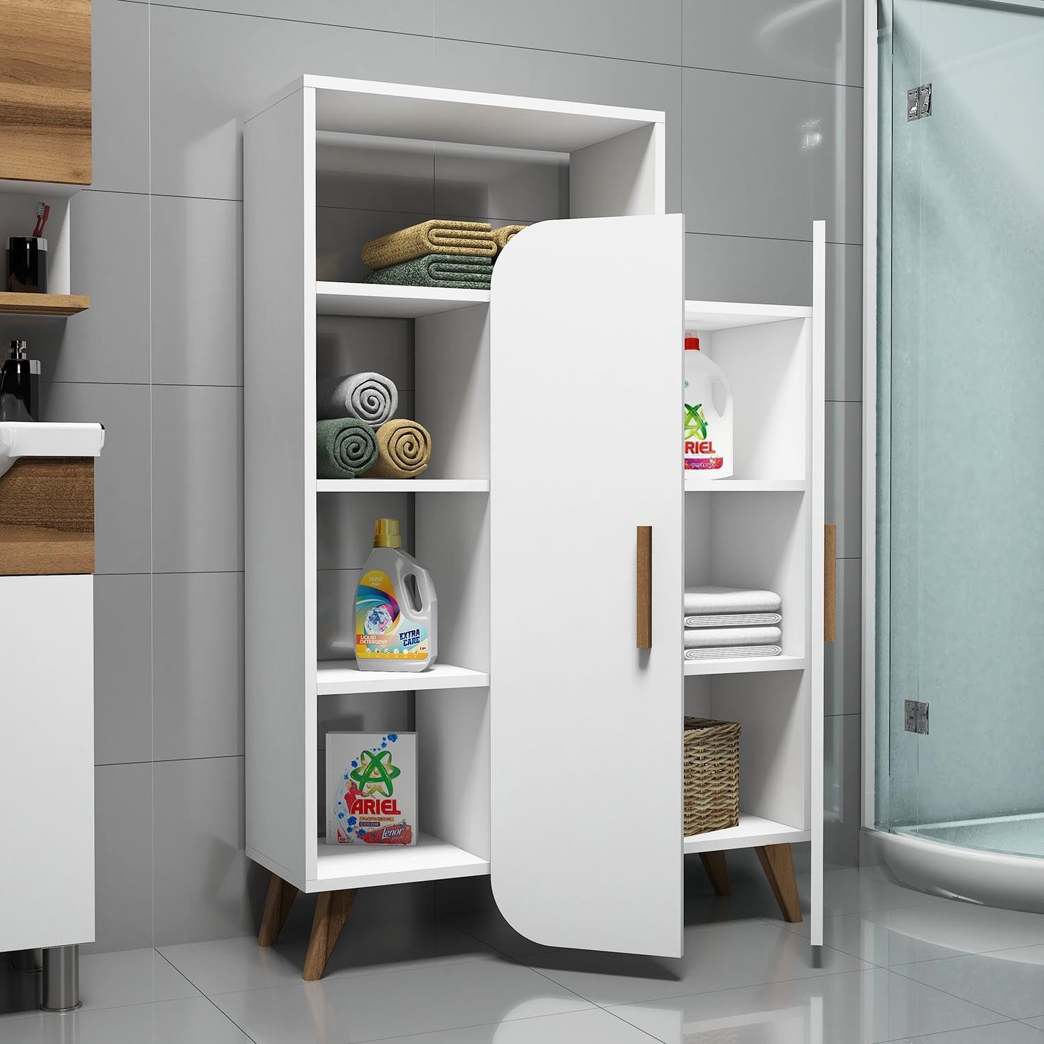 Form - White in Weiss präsentiert im Onlineshop von KAQTU Design AG. Bücherregal ist von Hanah Home