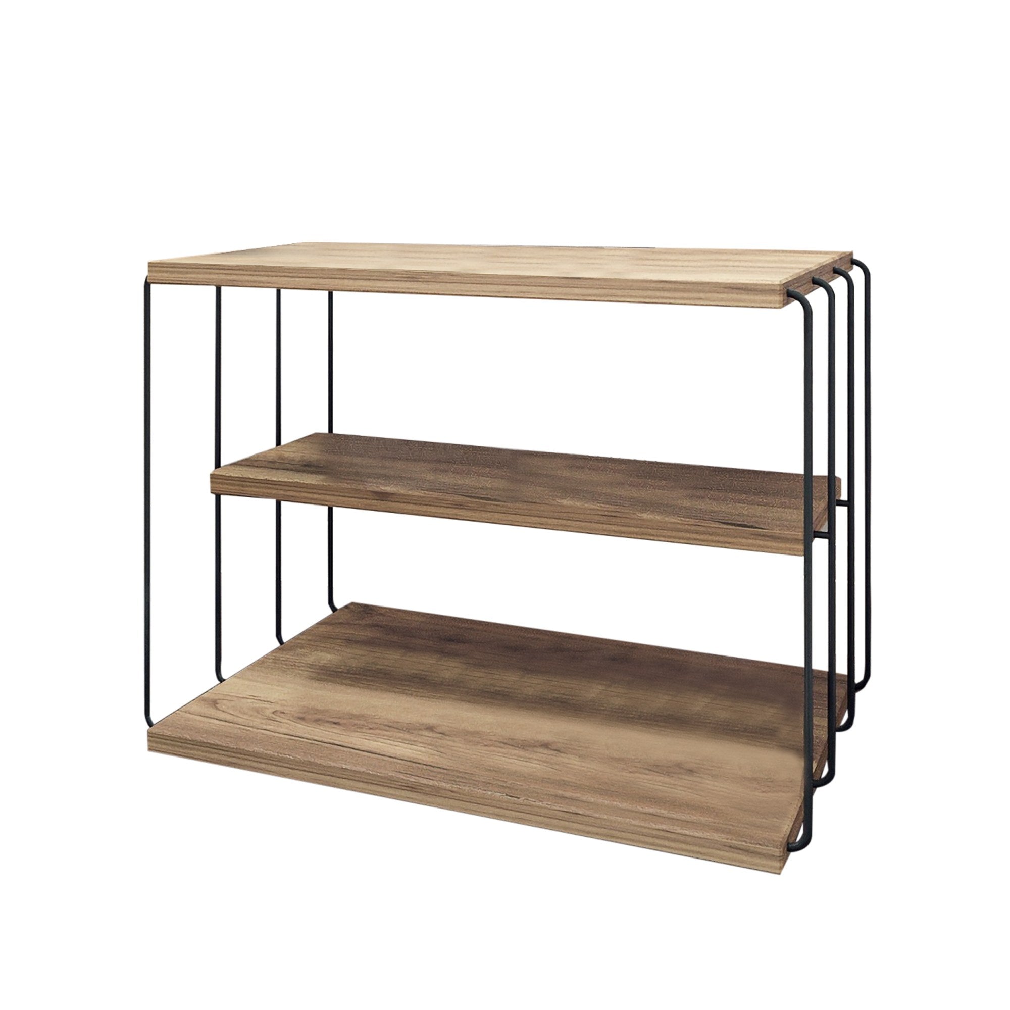Lifon - Atlantic Pine in Atlantische Kiefer Schwarz präsentiert im Onlineshop von KAQTU Design AG. Beistelltisch ist von Hanah Home
