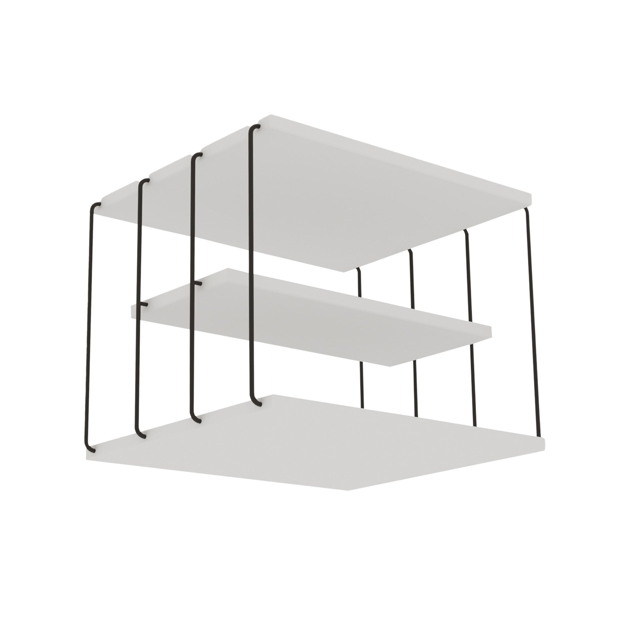 Lifon -White in Weiss Schwarz präsentiert im Onlineshop von KAQTU Design AG. Beistelltisch ist von Hanah Home
