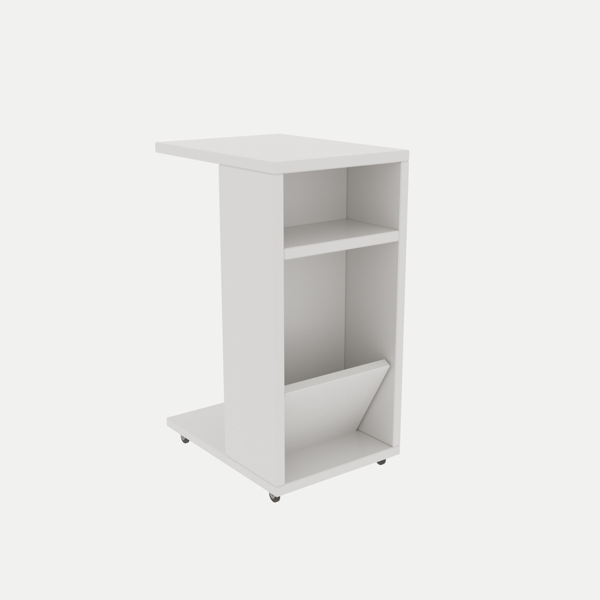 Filinta - White in Weiss präsentiert im Onlineshop von KAQTU Design AG. Beistelltisch ist von Hanah Home