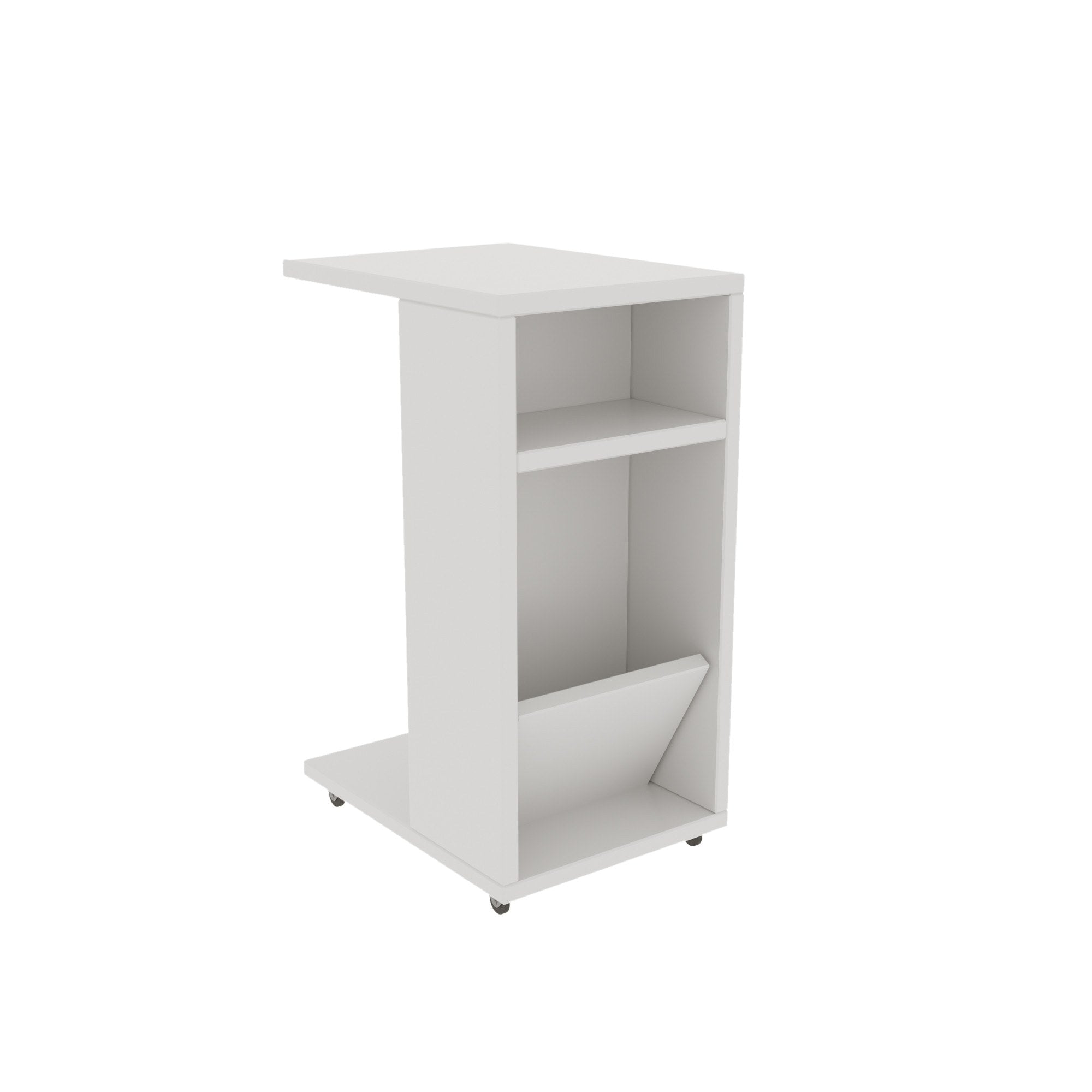 Filinta - White in Weiss präsentiert im Onlineshop von KAQTU Design AG. Beistelltisch ist von Hanah Home