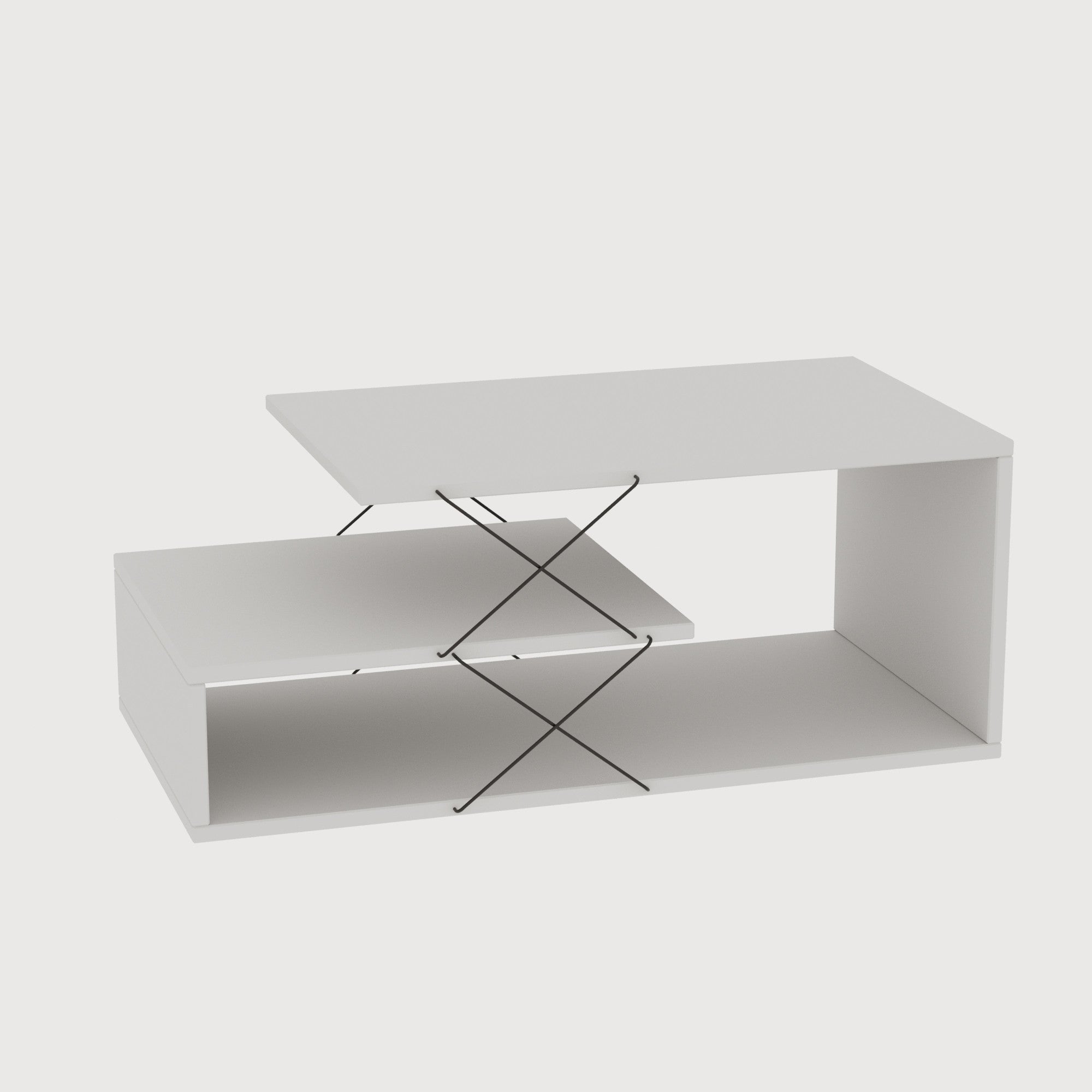 Cayenne - White in Weiss präsentiert im Onlineshop von KAQTU Design AG. Beistelltisch ist von Hanah Home