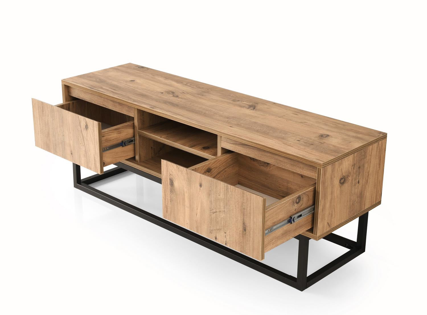 Belinda 180 in Schwarzkiefer präsentiert im Onlineshop von KAQTU Design AG. Sideboard ist von Hanah Home