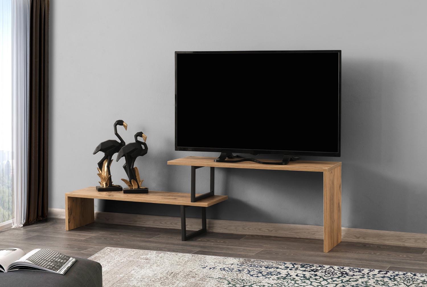 Ovit - Pine in Schwarzkiefer präsentiert im Onlineshop von KAQTU Design AG. Sideboard ist von Hanah Home
