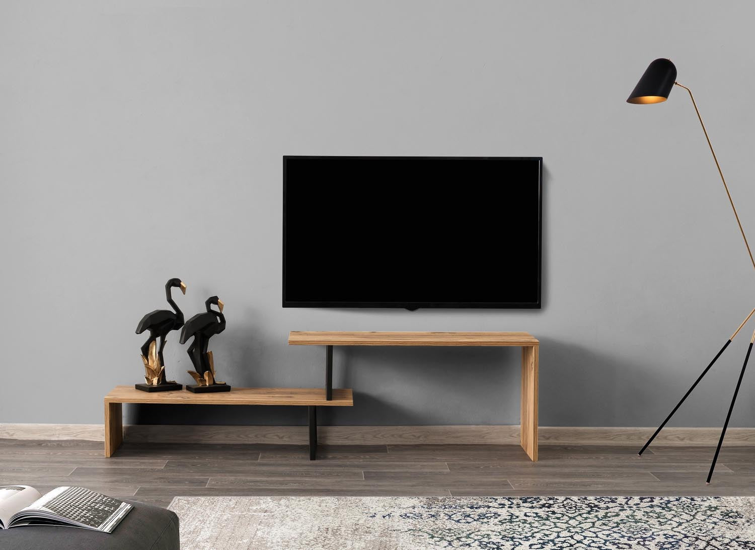Ovit - Pine in Schwarzkiefer präsentiert im Onlineshop von KAQTU Design AG. Sideboard ist von Hanah Home