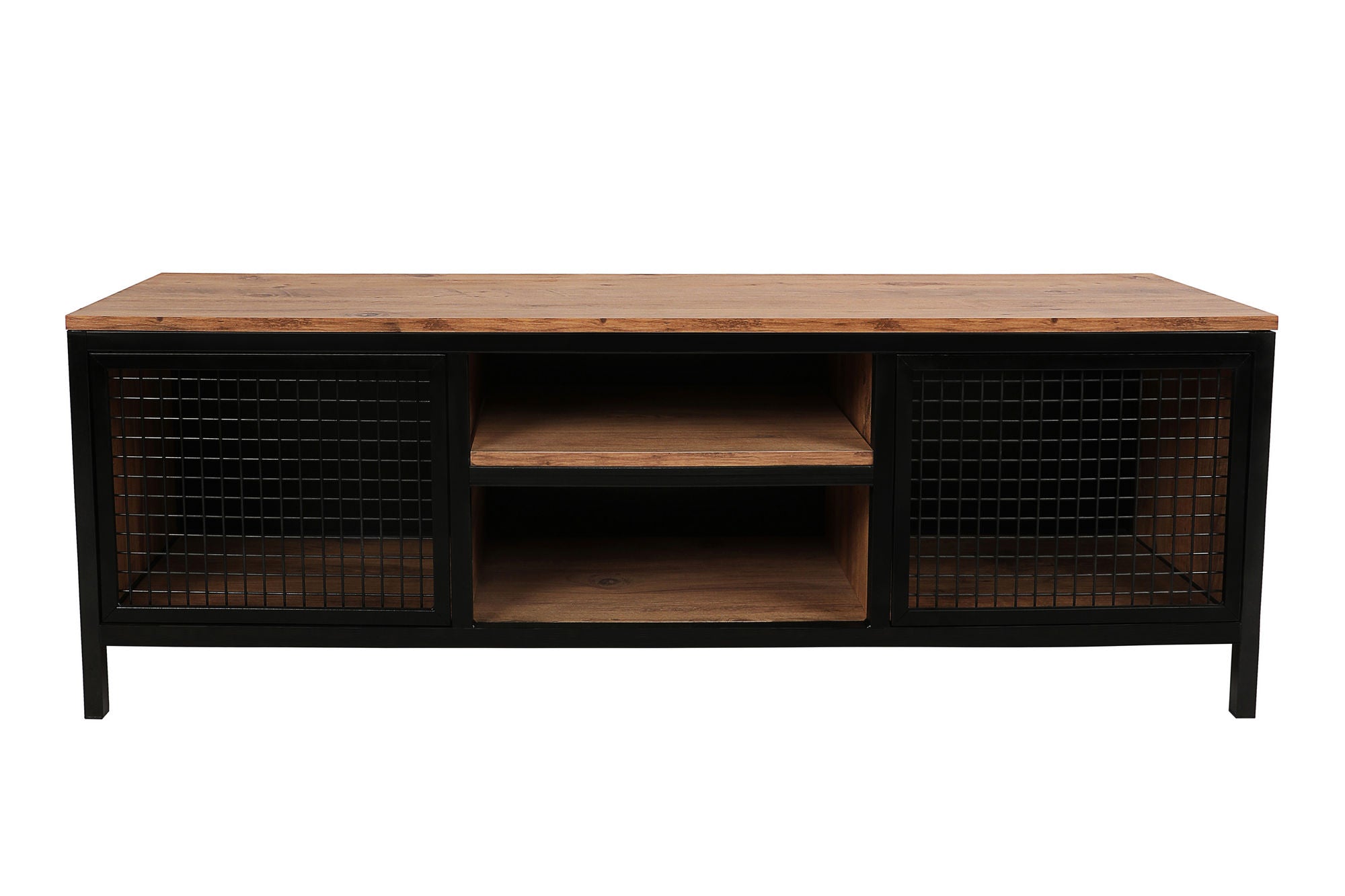 Zeno in Kiefer Schwarz präsentiert im Onlineshop von KAQTU Design AG. Sideboard ist von Hanah Home