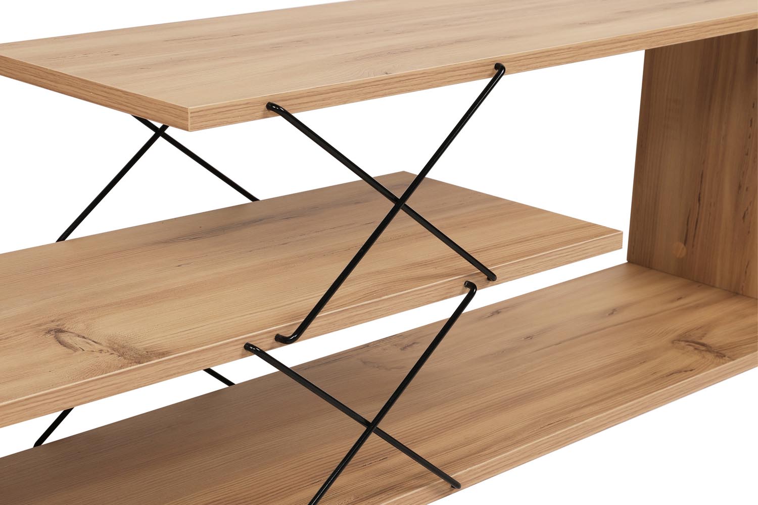 Zigzag - Oak in Eiche präsentiert im Onlineshop von KAQTU Design AG. Sideboard ist von Hanah Home