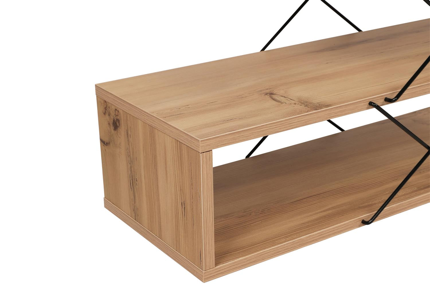 Zigzag - Oak in Eiche präsentiert im Onlineshop von KAQTU Design AG. Sideboard ist von Hanah Home