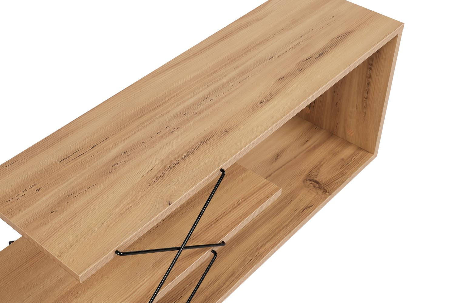Zigzag - Oak in Eiche präsentiert im Onlineshop von KAQTU Design AG. Sideboard ist von Hanah Home