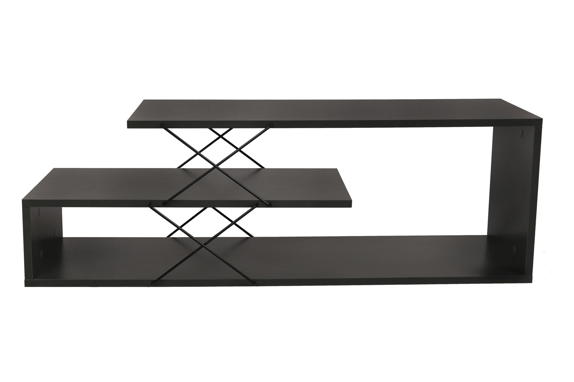 Zigzag - Anthracite in Anthrazit präsentiert im Onlineshop von KAQTU Design AG. Sideboard ist von Hanah Home