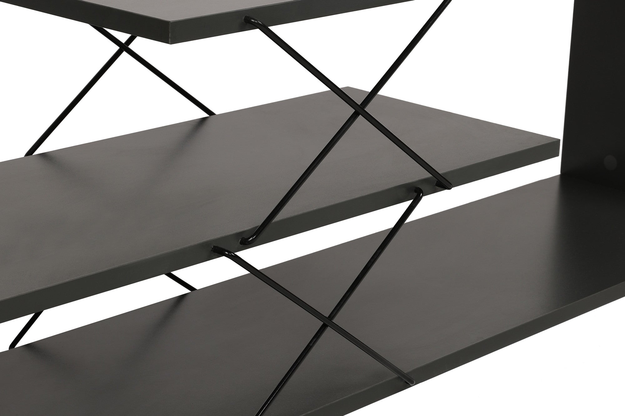 Zigzag - Anthracite in Anthrazit präsentiert im Onlineshop von KAQTU Design AG. Sideboard ist von Hanah Home