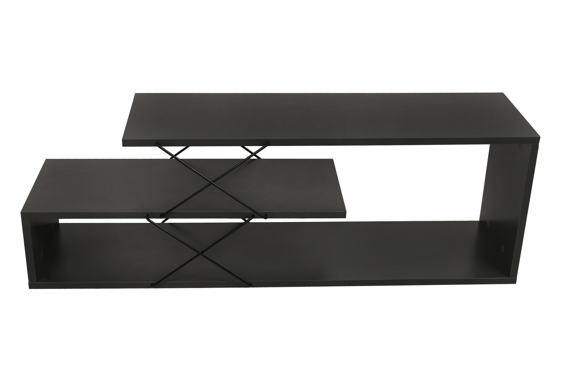 Zigzag - Anthracite in Anthrazit präsentiert im Onlineshop von KAQTU Design AG. Sideboard ist von Hanah Home