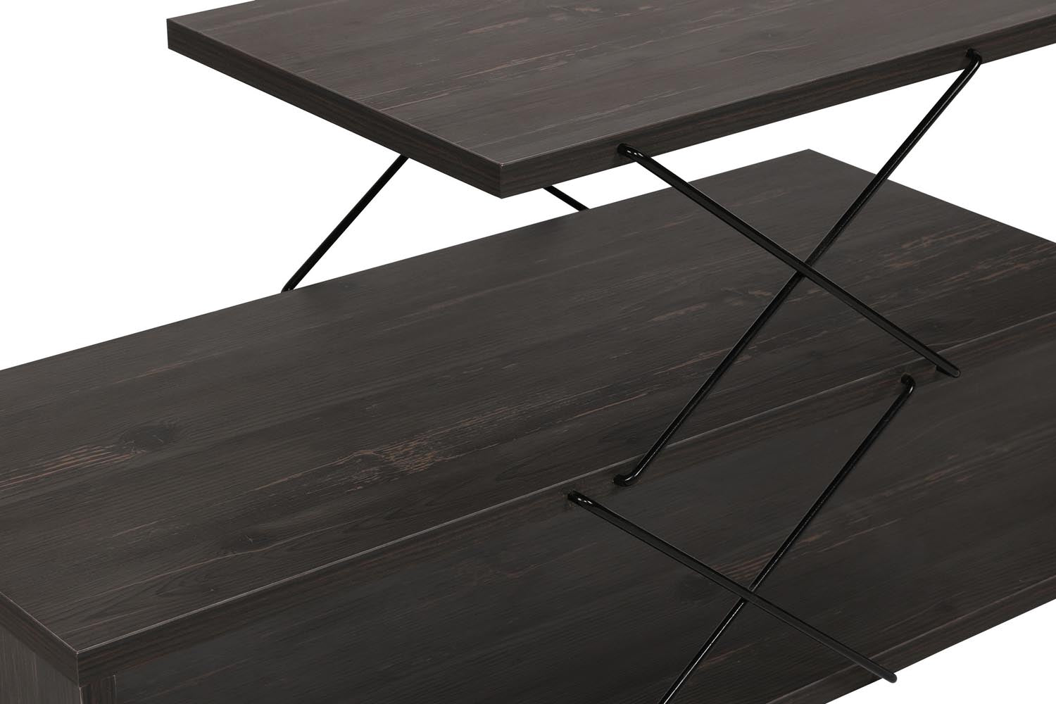 Zigzag - Dark Brown in Dunkelbraun präsentiert im Onlineshop von KAQTU Design AG. Sideboard ist von Hanah Home