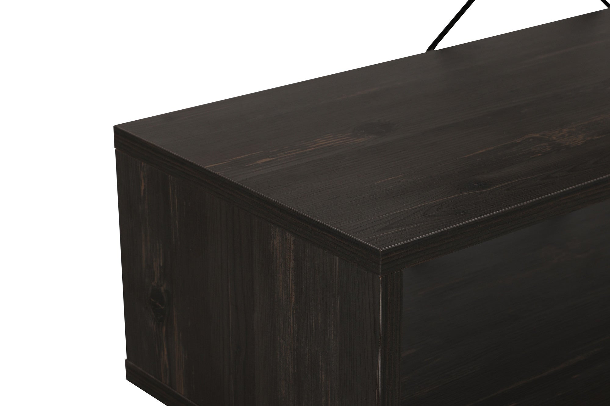 Zigzag - Dark Brown in Dunkelbraun präsentiert im Onlineshop von KAQTU Design AG. Sideboard ist von Hanah Home