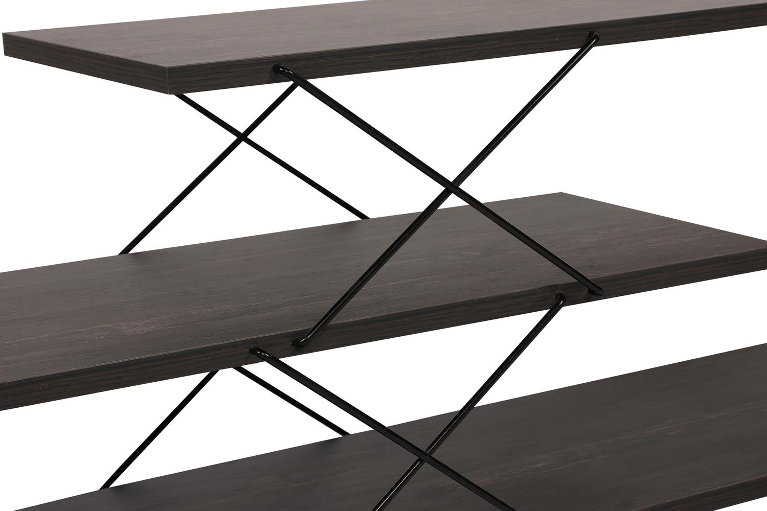 Zigzag - Dark Brown in Dunkelbraun präsentiert im Onlineshop von KAQTU Design AG. Sideboard ist von Hanah Home
