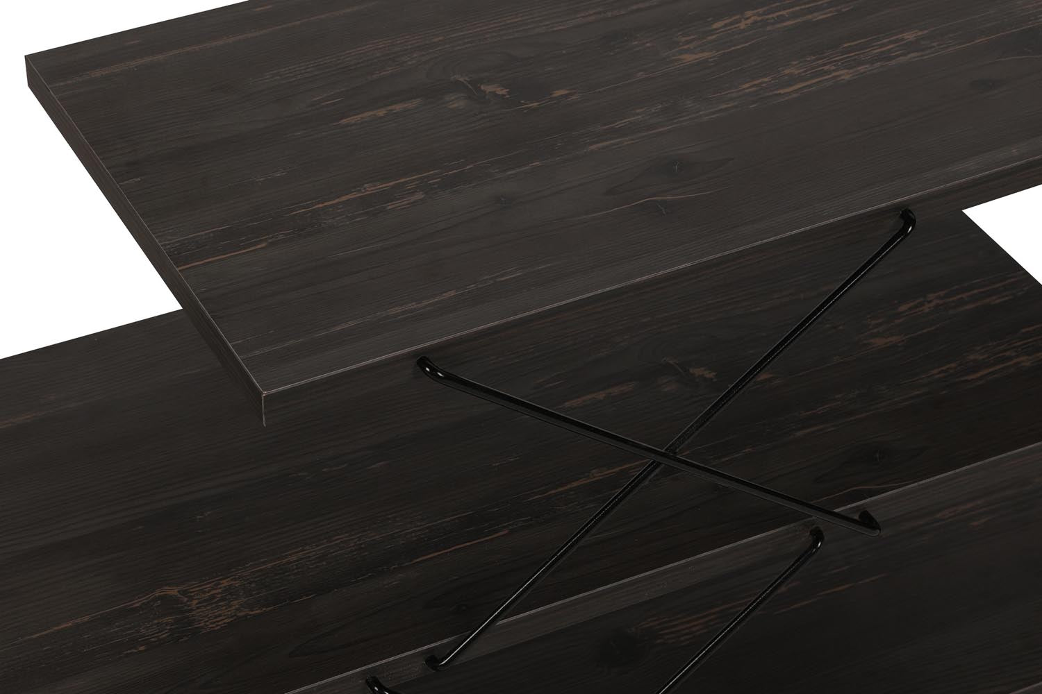 Zigzag - Dark Brown in Dunkelbraun präsentiert im Onlineshop von KAQTU Design AG. Sideboard ist von Hanah Home