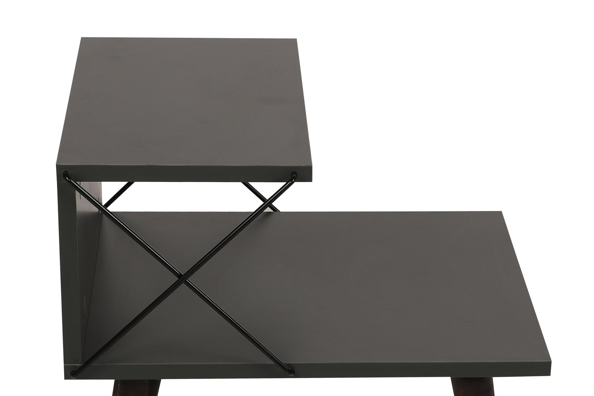 Cross - Anthracite in Anthrazit präsentiert im Onlineshop von KAQTU Design AG. Nachttisch ist von Hanah Home