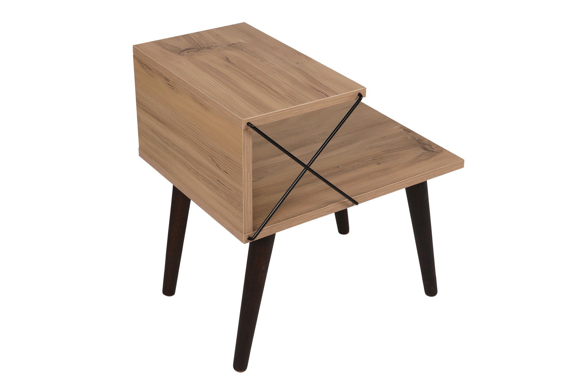 Cross - Pine in Kiefer präsentiert im Onlineshop von KAQTU Design AG. Nachttisch ist von Hanah Home