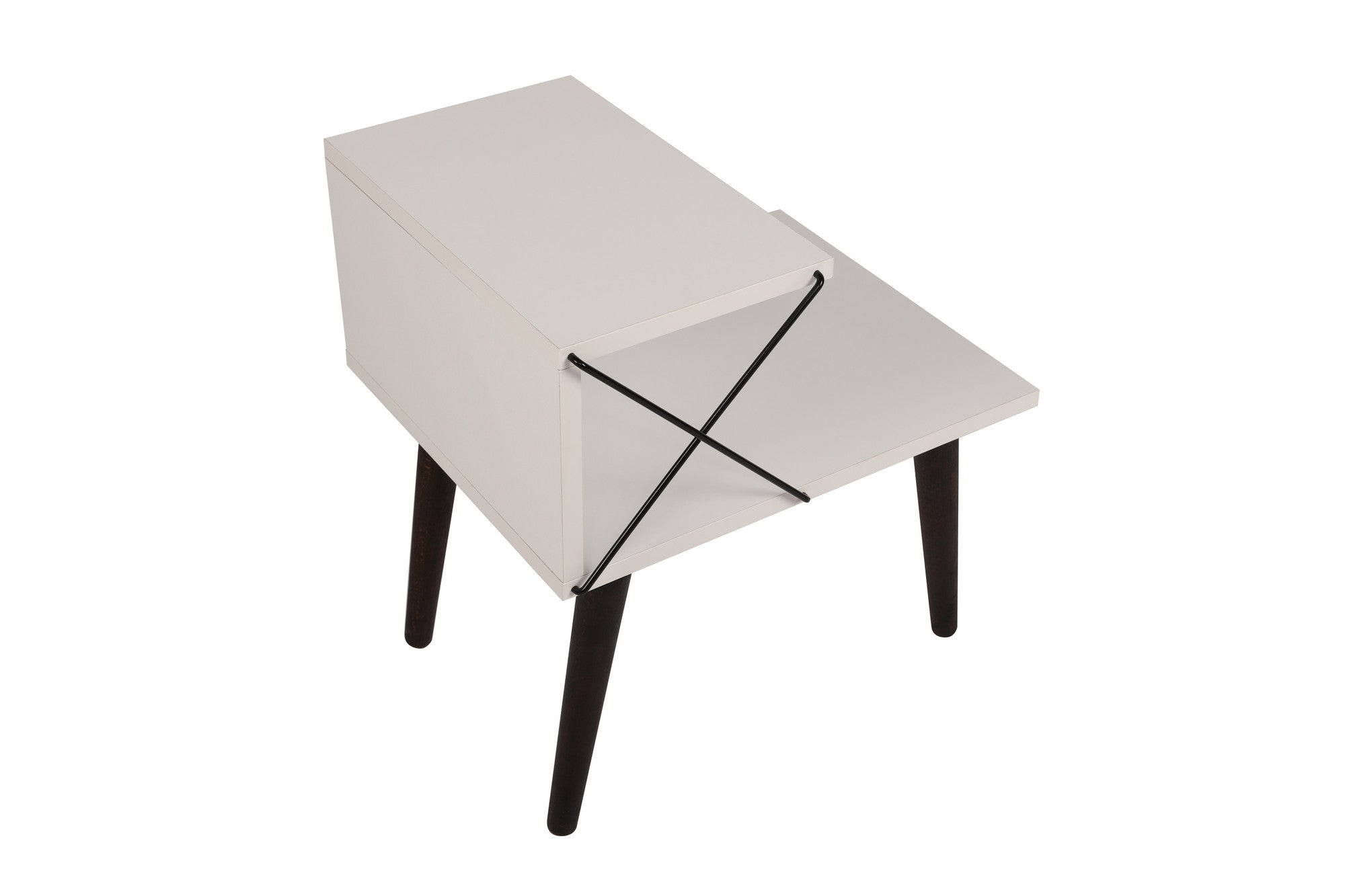 Cross - White in Weiss präsentiert im Onlineshop von KAQTU Design AG. Nachttisch ist von Hanah Home