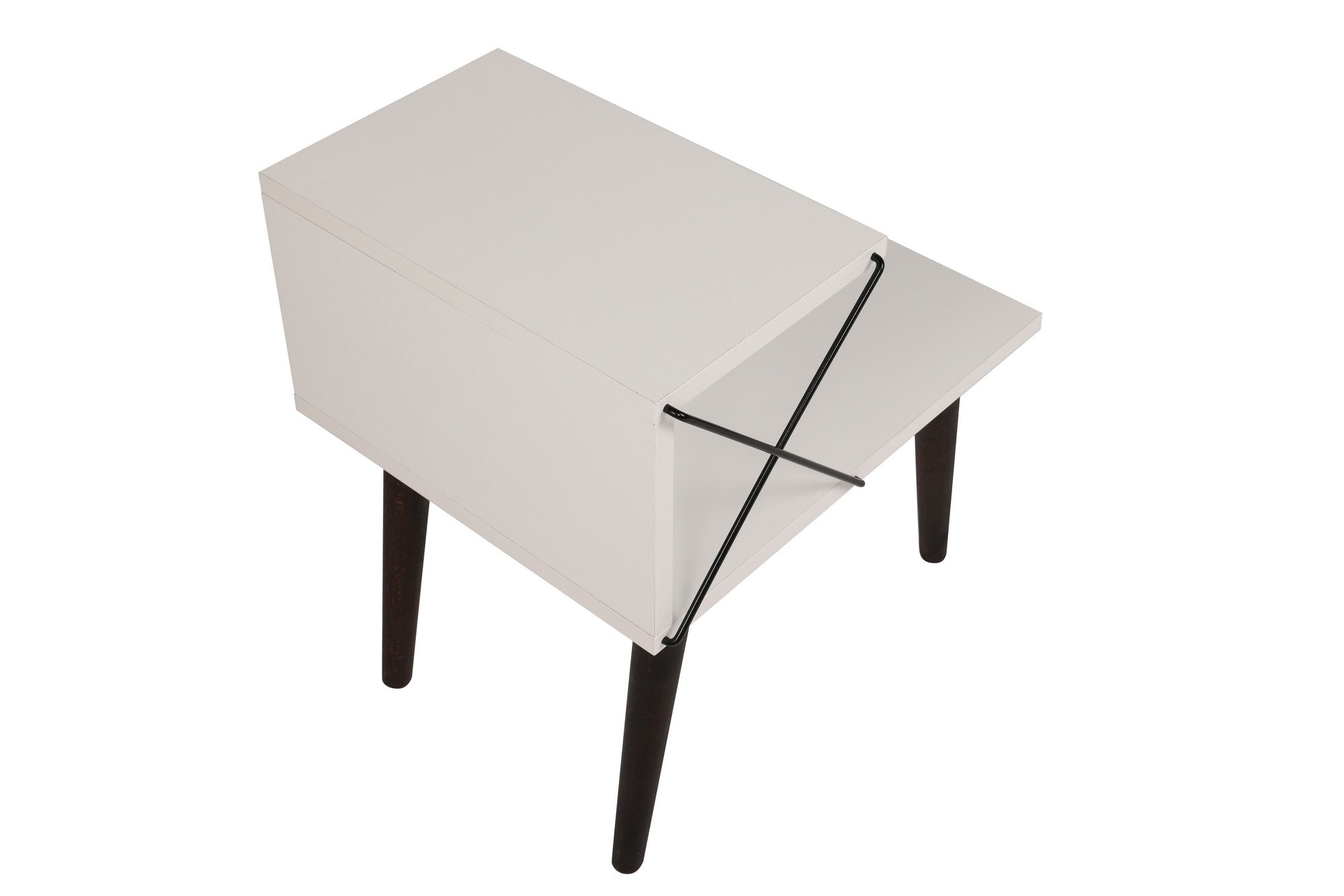 Cross - White in Weiss präsentiert im Onlineshop von KAQTU Design AG. Nachttisch ist von Hanah Home