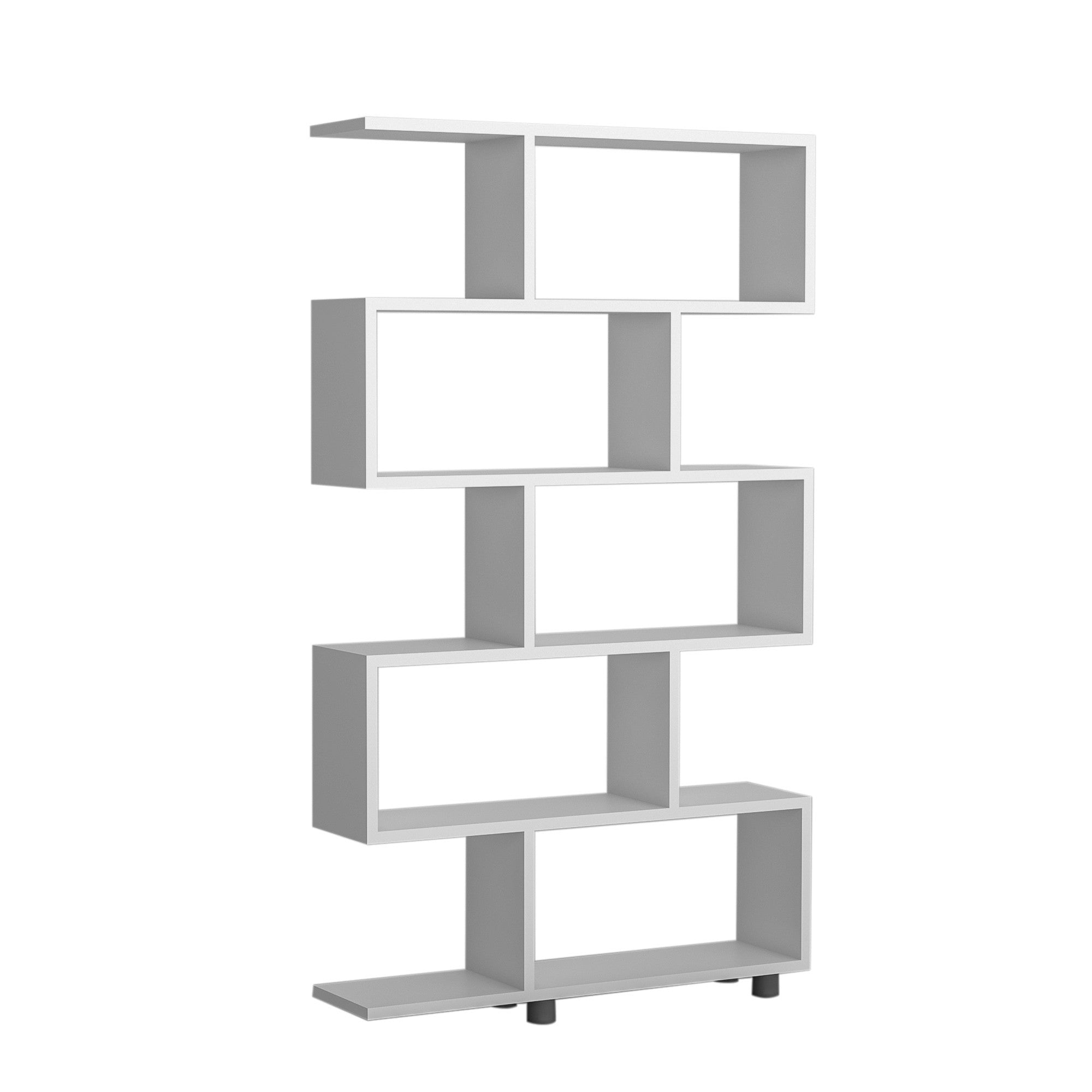 Elif - White in Weiss präsentiert im Onlineshop von KAQTU Design AG. Bücherregal ist von Hanah Home