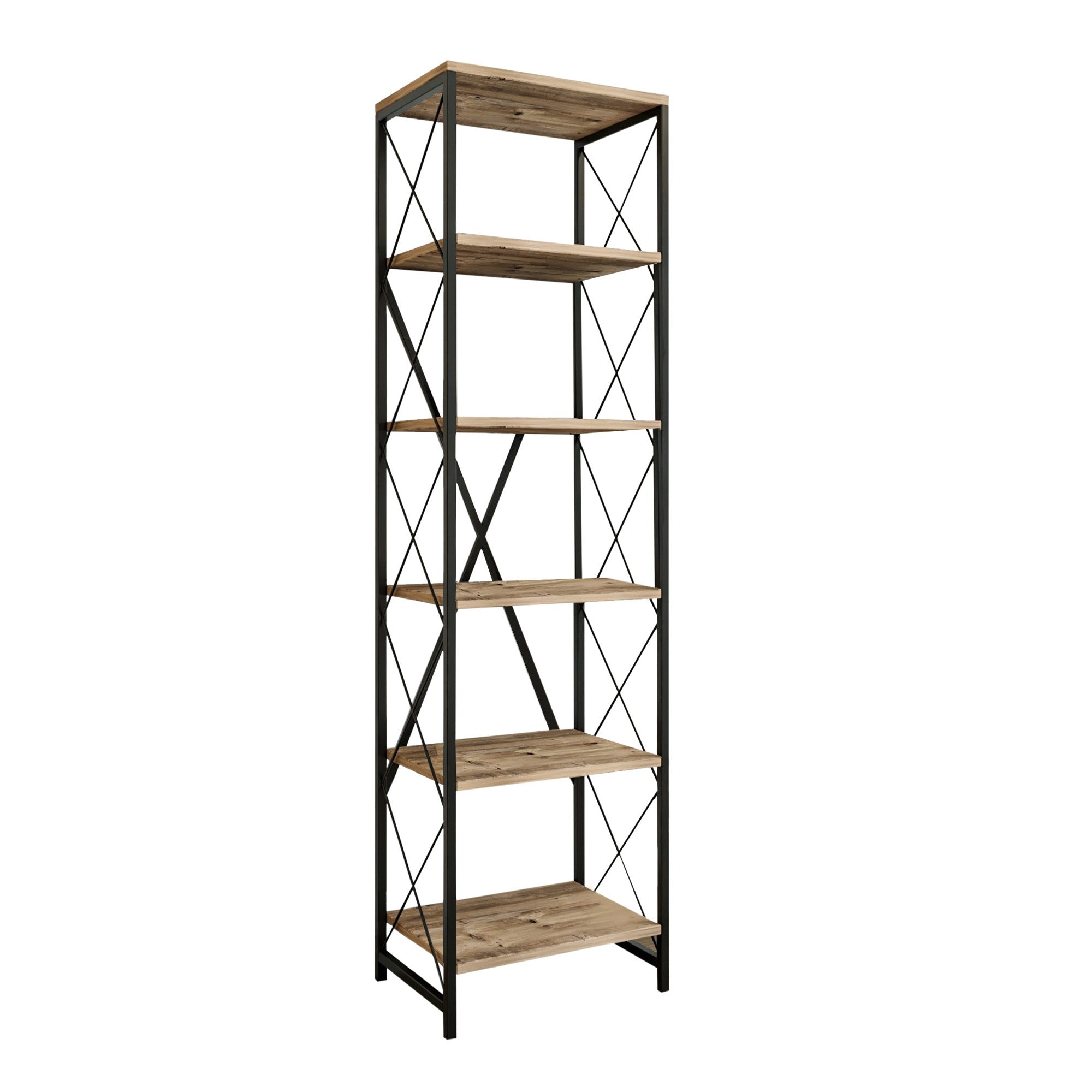 Suadiye in Atlantische Kiefer Schwarz präsentiert im Onlineshop von KAQTU Design AG. Bücherregal ist von Hanah Home