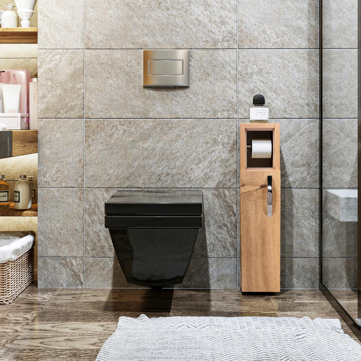 Star - Oak in Eiche präsentiert im Onlineshop von KAQTU Design AG. Kommode ist von Hanah Home