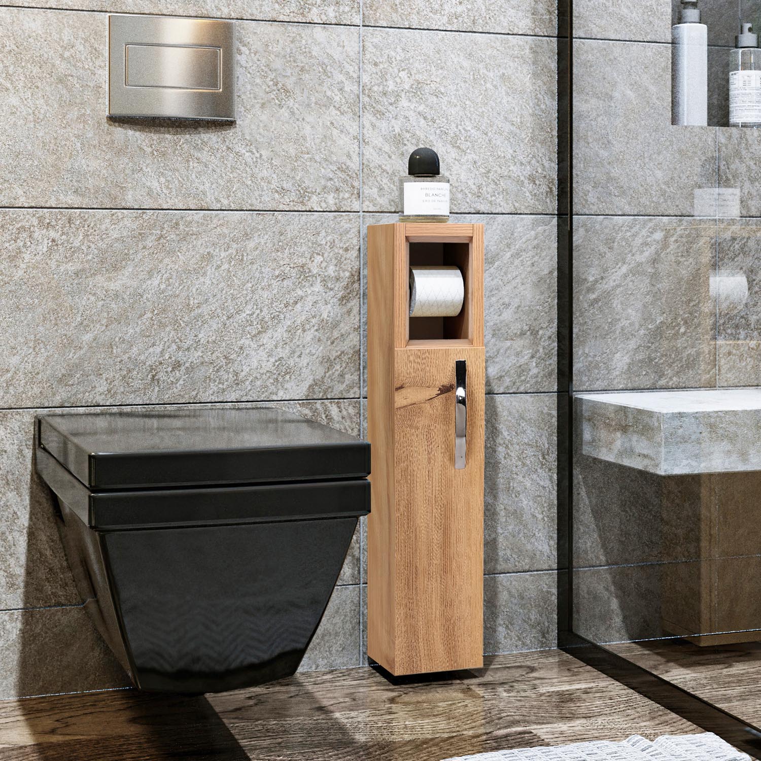 Star - Oak in Eiche präsentiert im Onlineshop von KAQTU Design AG. Kommode ist von Hanah Home