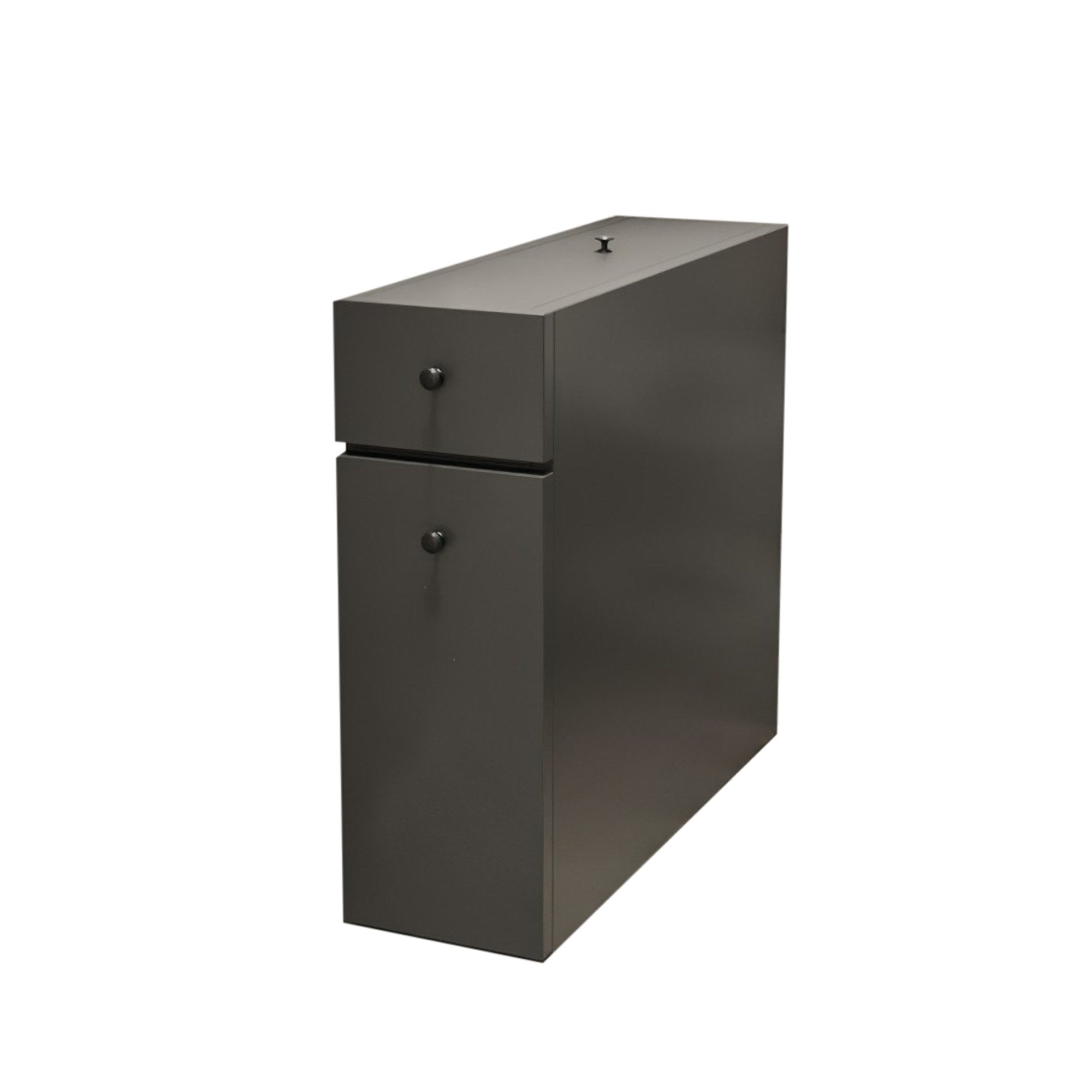 Calencia - Anthracite in Anthrazit präsentiert im Onlineshop von KAQTU Design AG. Kommode ist von Hanah Home