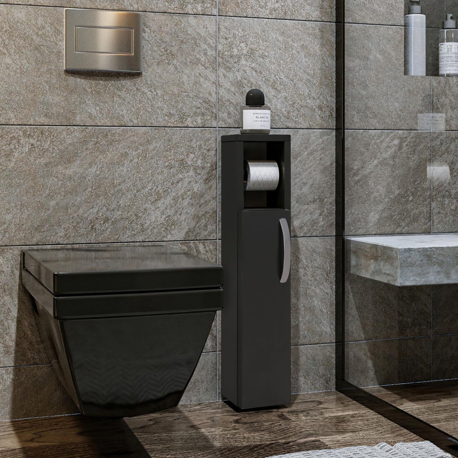 Star - Anthracite in Anthrazit präsentiert im Onlineshop von KAQTU Design AG. Kommode ist von Hanah Home