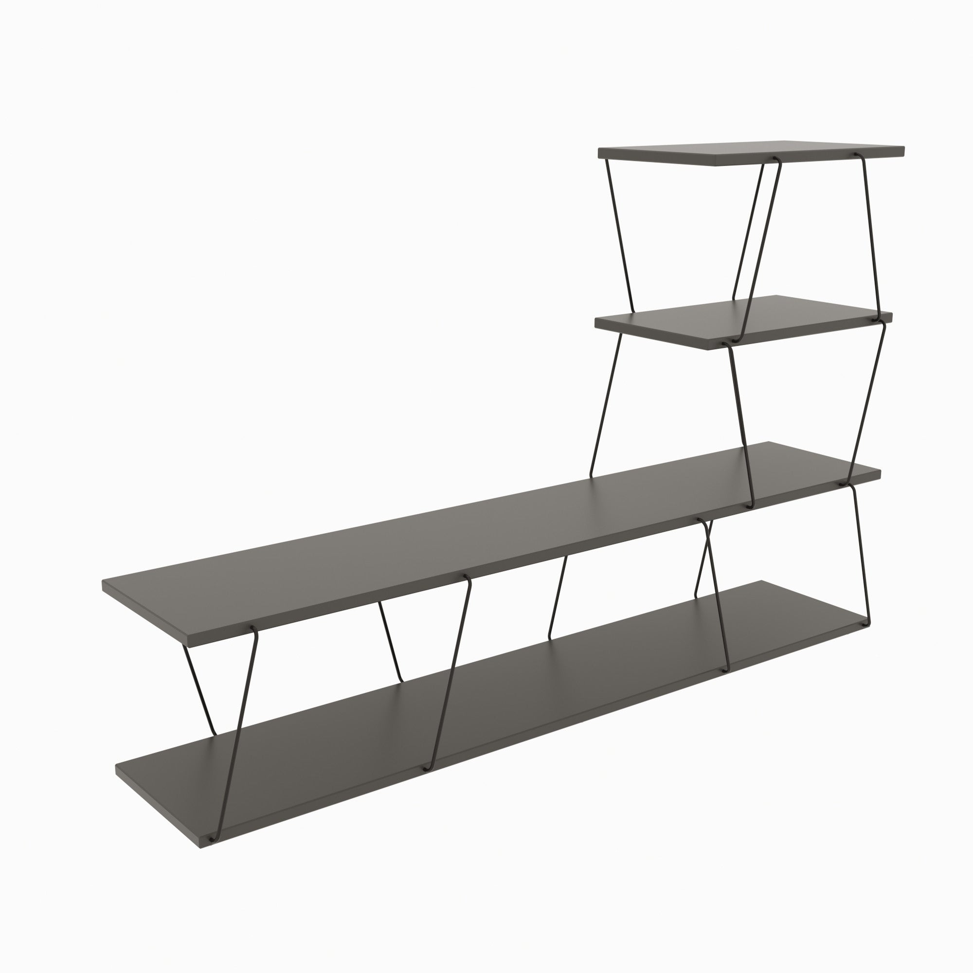 Ilgaz - Anthracite in Anthrazit präsentiert im Onlineshop von KAQTU Design AG. Sideboard ist von Hanah Home