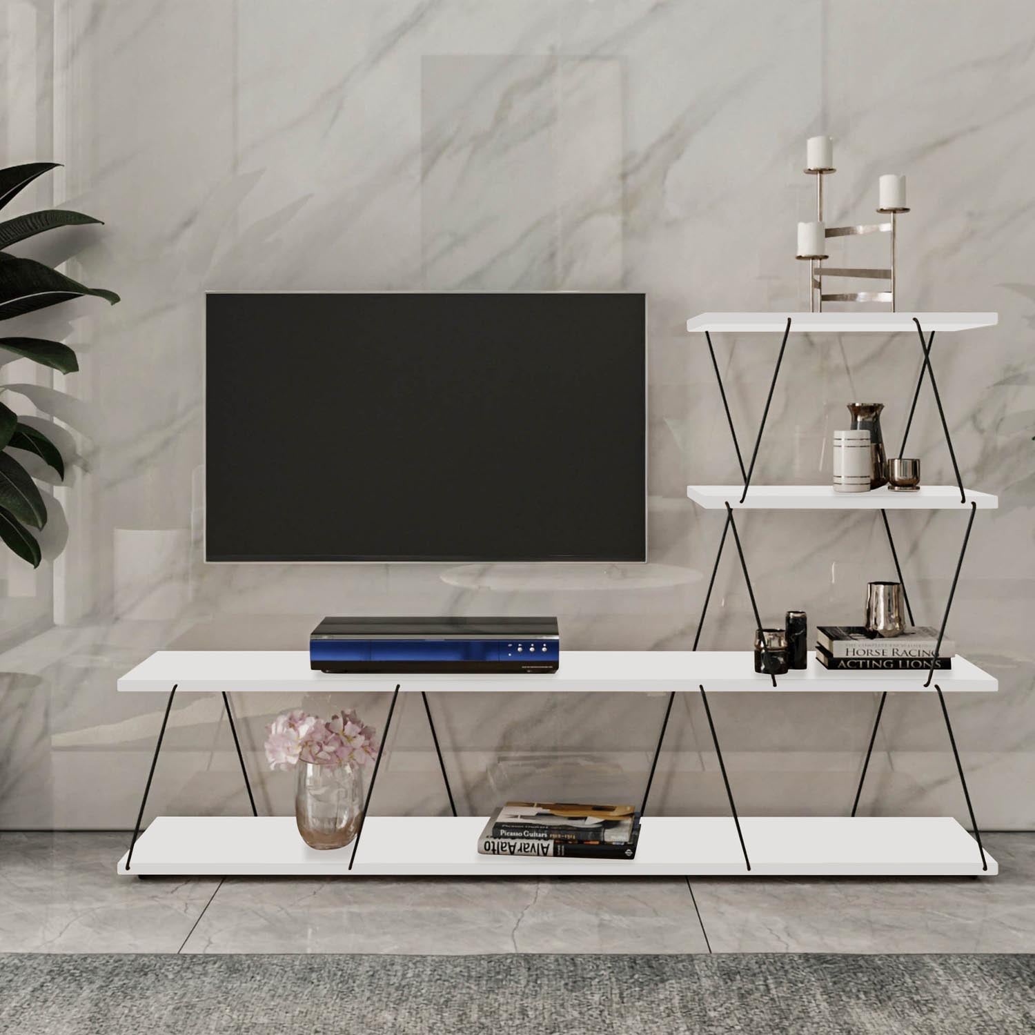 Ilgaz - White in Weiss präsentiert im Onlineshop von KAQTU Design AG. Sideboard ist von Hanah Home