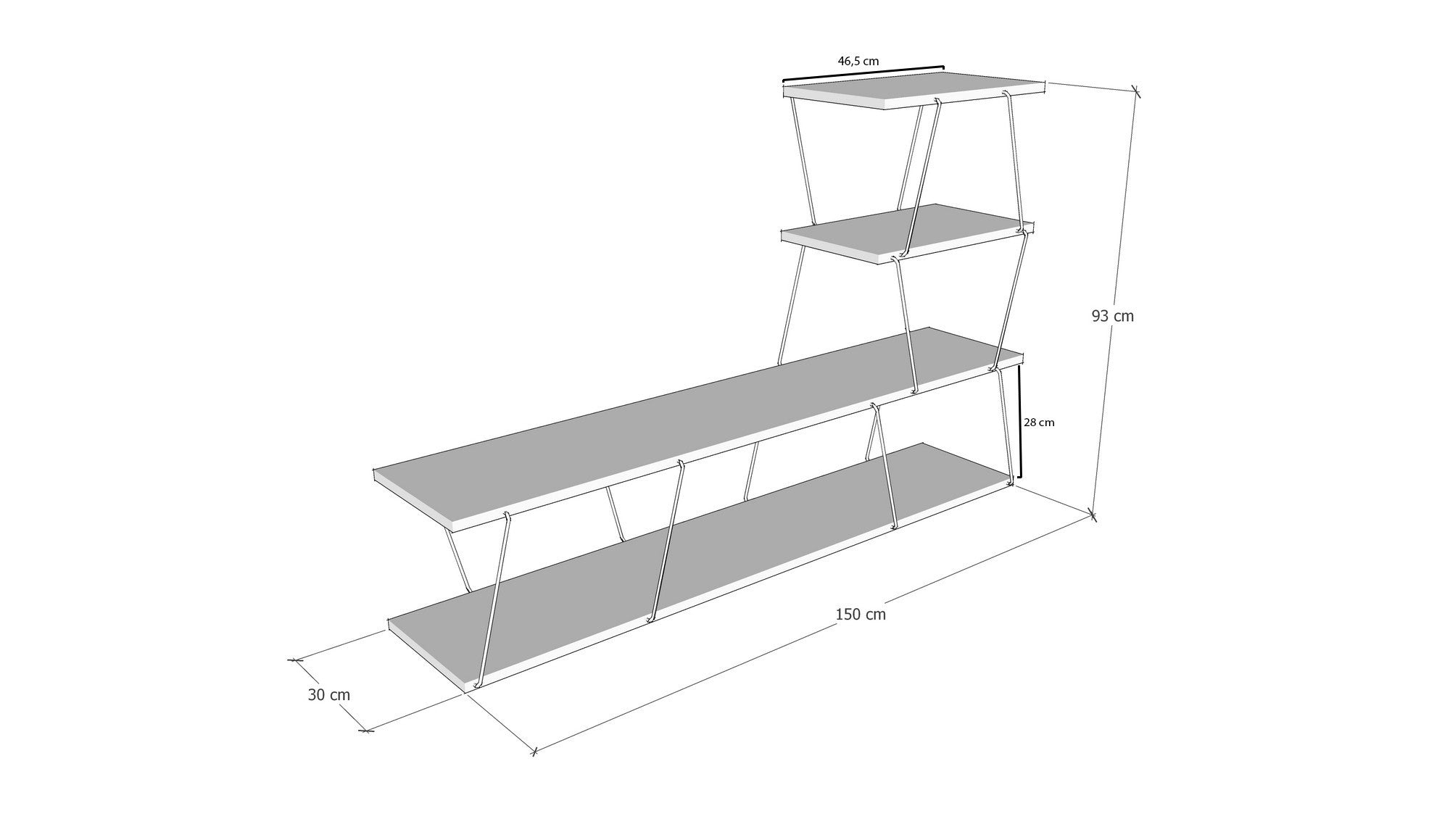 Ilgaz - White in Weiss präsentiert im Onlineshop von KAQTU Design AG. Sideboard ist von Hanah Home
