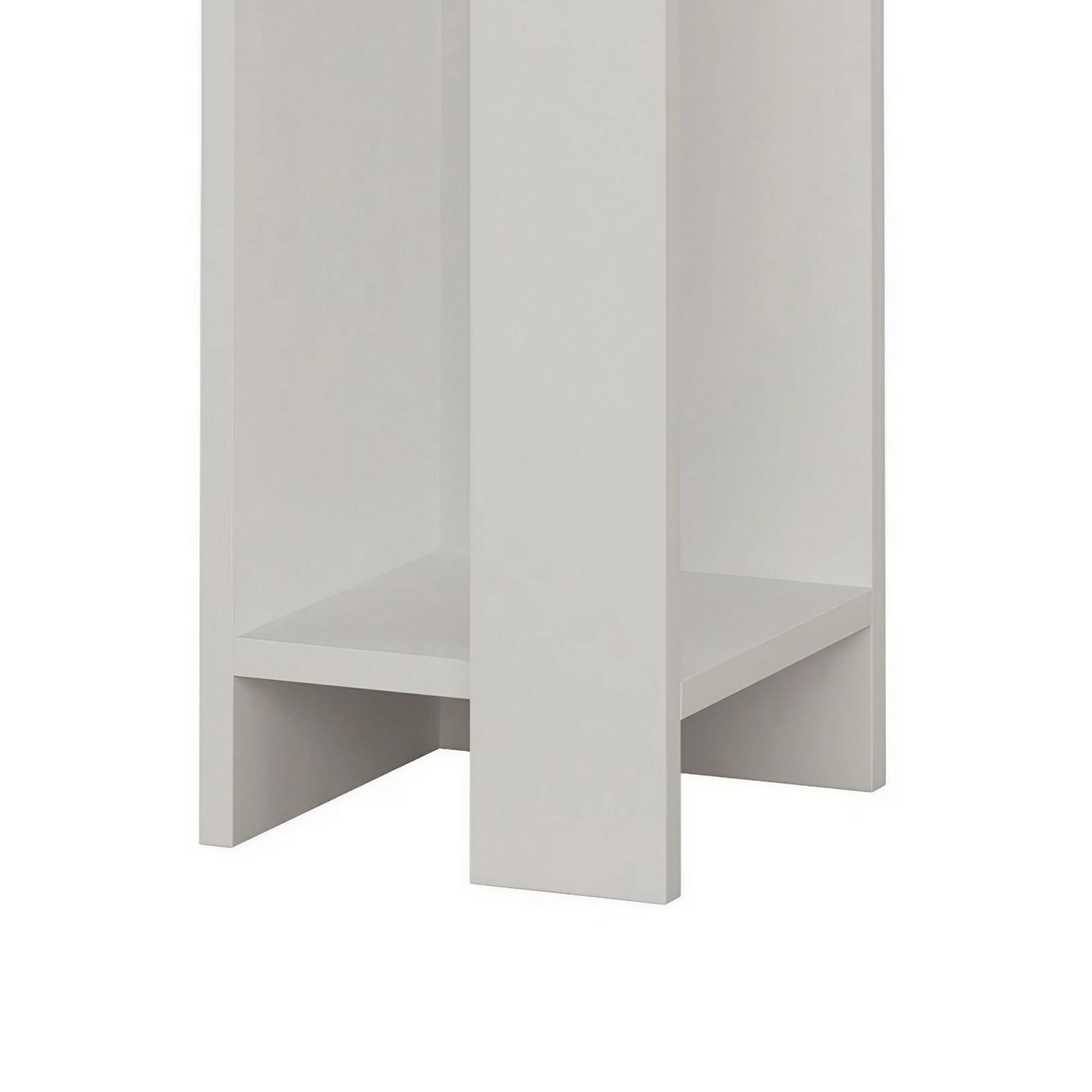 Elos left - White in Weiss präsentiert im Onlineshop von KAQTU Design AG. Nachttisch ist von Hanah Home